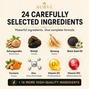 Aurvé 24 carefully selected ingredients
