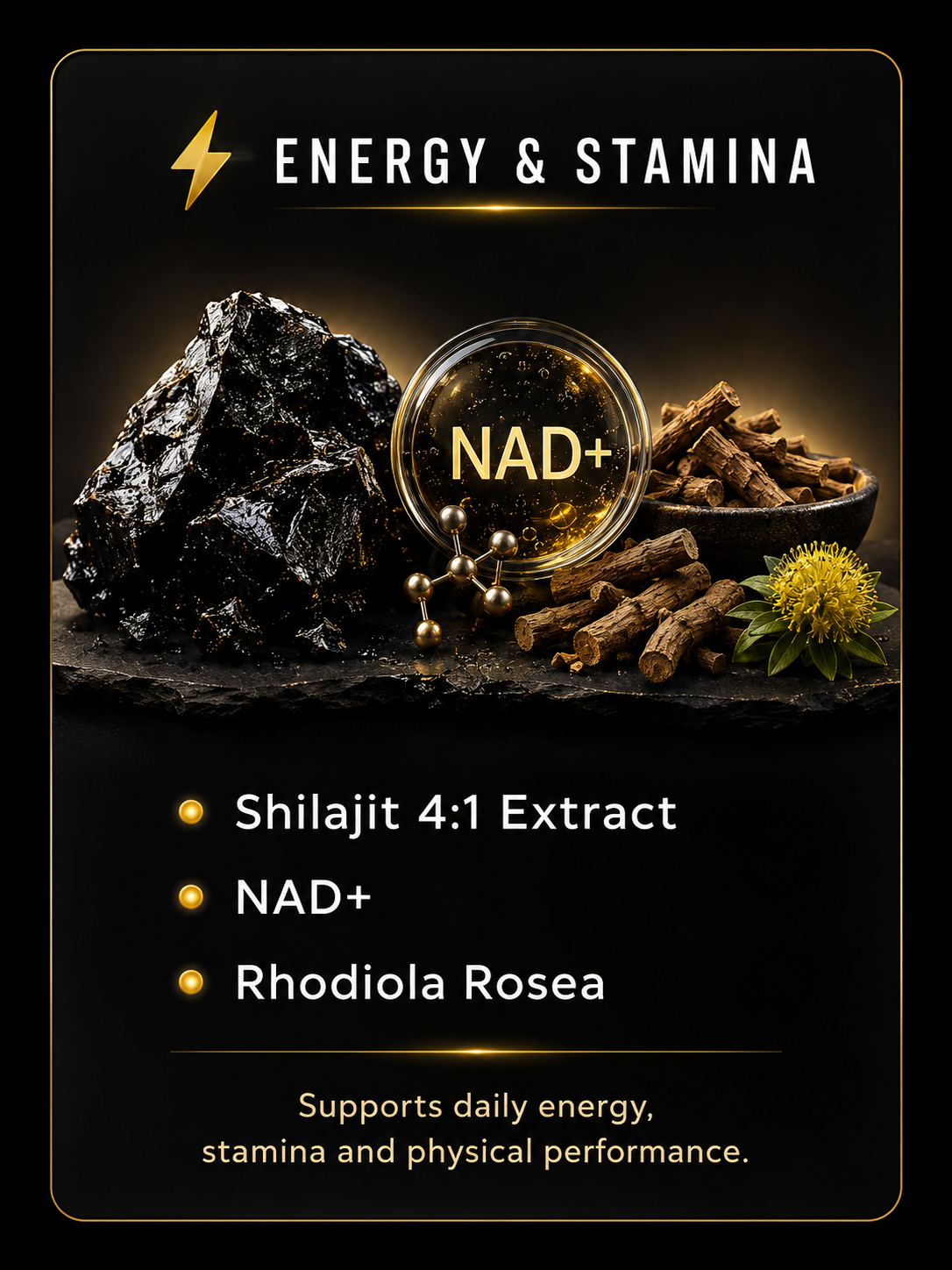 Energy and active routine support ingredients